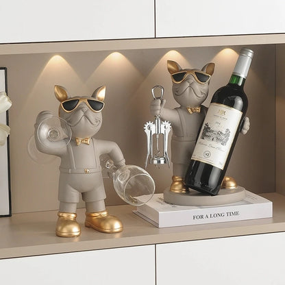 Bulldog Wine Holder, Wine Stand
