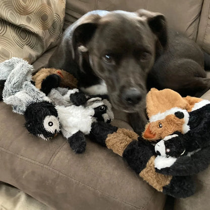 Yli ajetut pehmoeläimet / Funny Simulated Animal dog toy