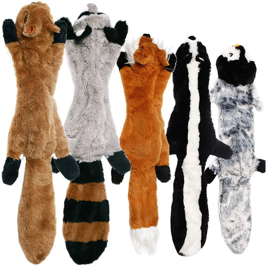 Yli ajetut pehmoeläimet / Funny Simulated Animal dog toy