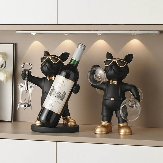 Bulldog Wine Holder, Wine Stand