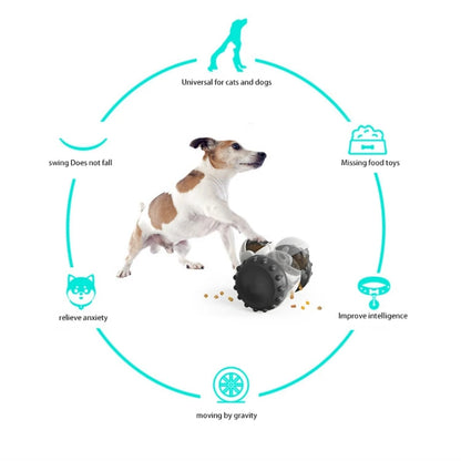 Liikkuva herkkujen tiputtaja robotti, Dog Toys Interactive Toys
