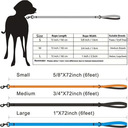 Hihna, pehmustetulla kahvalla / Dog Leash Polyamide Rope With Soft Padded Handle Durable Dog Training Lead Metal Swivel