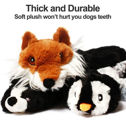 Yli ajetut pehmoeläimet / Funny Simulated Animal dog toy