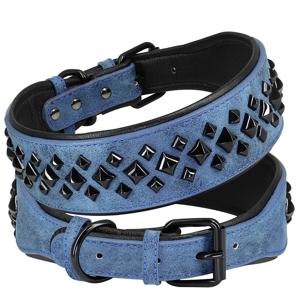 Niittipanta / Dog Collar For Large Dogs Cool Spikes Studded Leather Pet Collars For German Shepherd Mastiff Rottweiler Bulldog Accessories