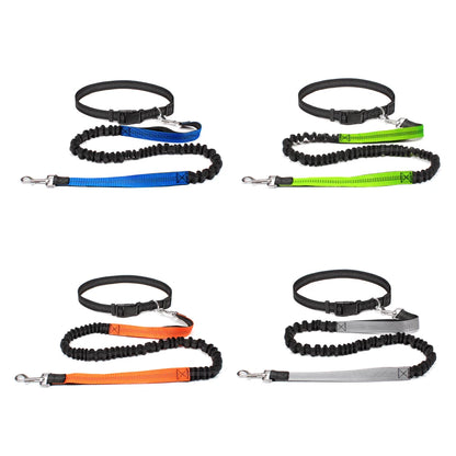Koiran juoksutus vyö, kädet vapaana malli / Hand Free Dog Leash for Pet Walking Running Jogging Adjustable Dog leash Waist Belt Chest Strap Traction Rope Dog Accessories