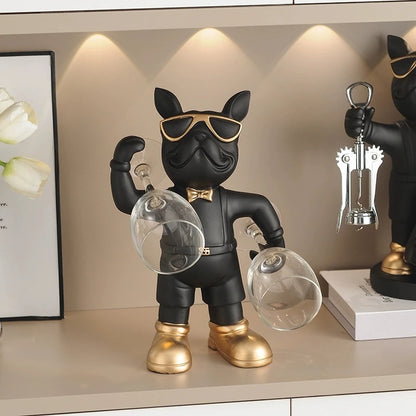 Bulldog Wine Holder, Wine Stand