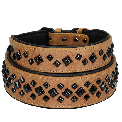 Niittipanta / Dog Collar For Large Dogs Cool Spikes Studded Leather Pet Collars For German Shepherd Mastiff Rottweiler Bulldog Accessories