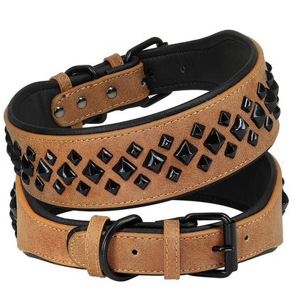 Niittipanta / Dog Collar For Large Dogs Cool Spikes Studded Leather Pet Collars For German Shepherd Mastiff Rottweiler Bulldog Accessories